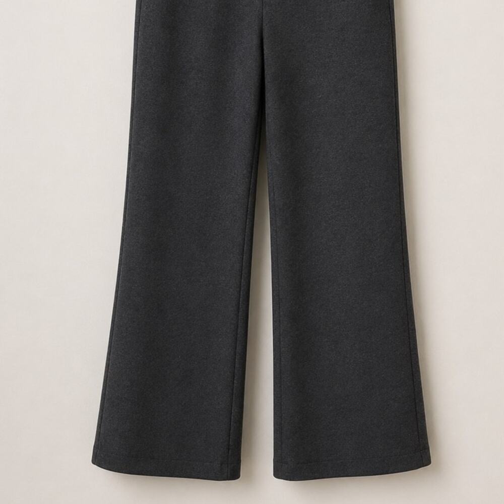 Quince Charcoal Gray Wide Leg Tailored Trousers – Size Small - Picture 5 of 7